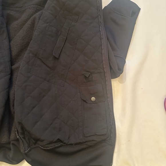 Legendary Whitetails Mens Hoodie L Outdoor Utility Fleece Full Zip Black - Picture 4 of 9